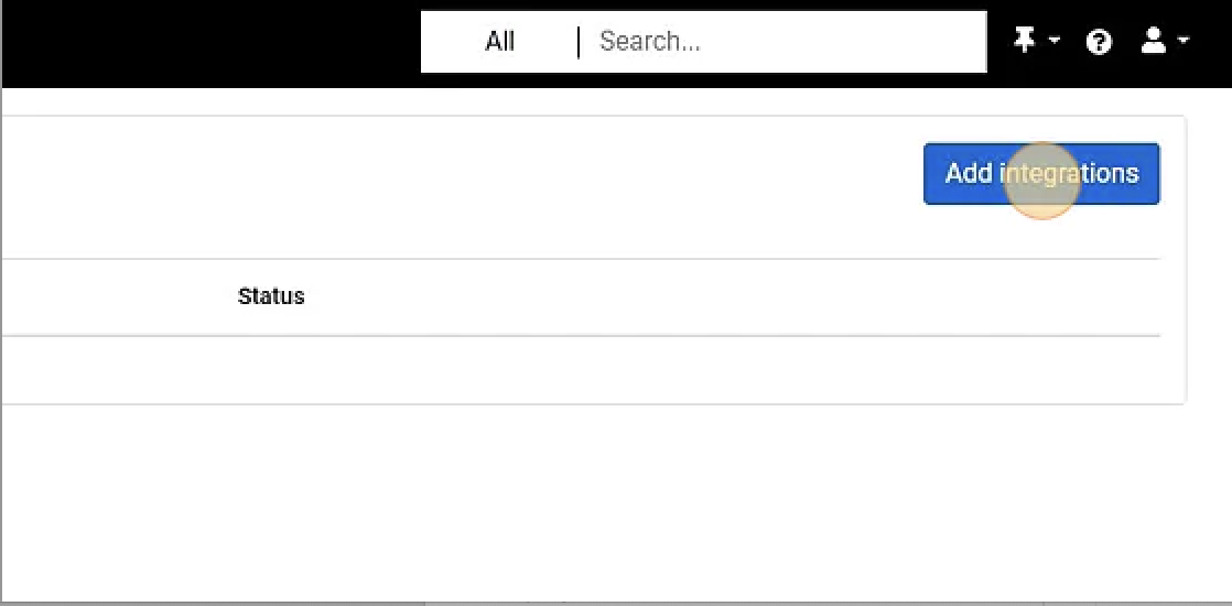 Add integrations button in Hubert