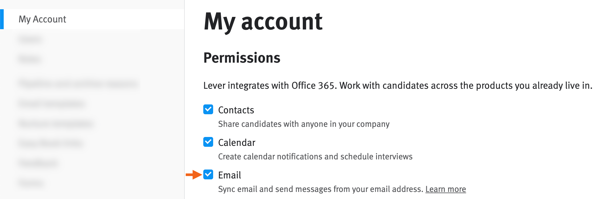 Syncing emails (Office 365) – Lever Support