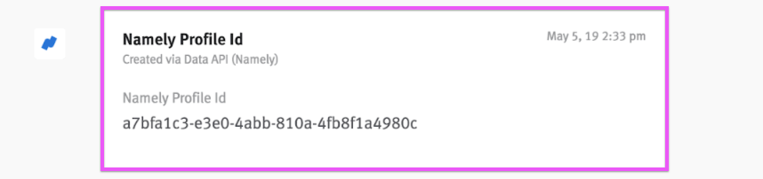 Namely entry in candidate story