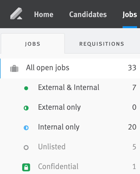 Posting tallies table on Job page