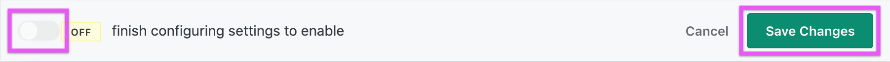 Activation toggle and Save Changes button at the bottom of the interviewing.io configuration form.