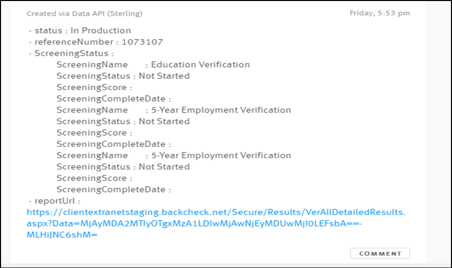 Enabling and using the Sterling Backcheck integration Lever Support