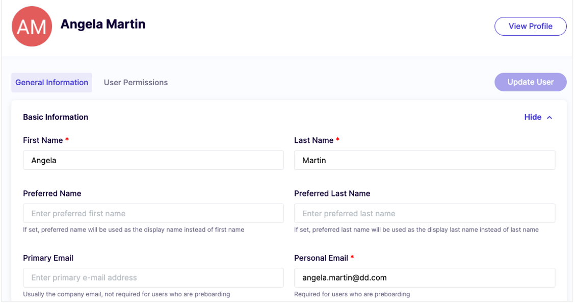 Cleary platform candidate profile