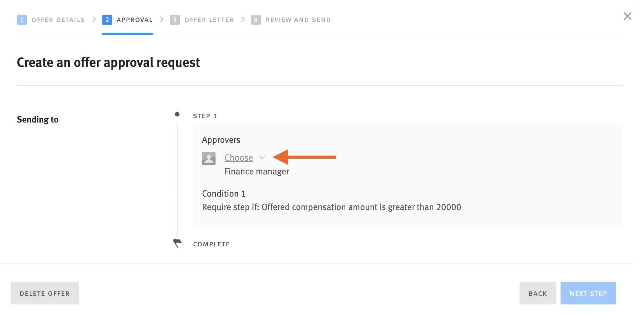 Adding custom approvers to approval workflows lever support