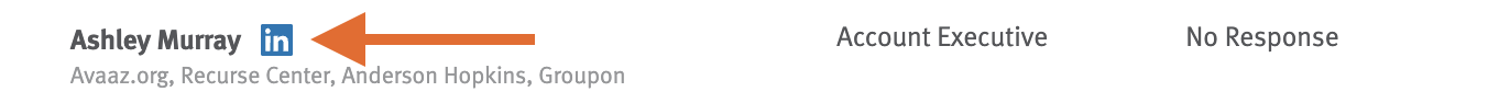 Nurture recommendations with arrow pointing to Linkedin icon
